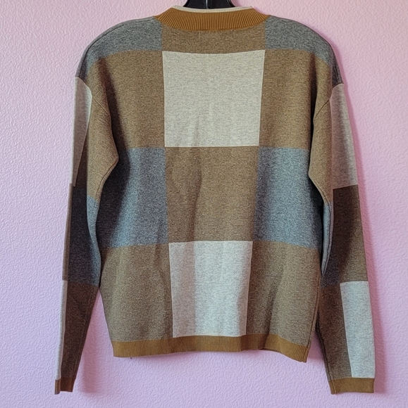 Roolee Pando Grove Golden colorblock sweater/ M. - Picture 3 of 9
